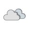 Illustration  Cloudy Icon For Personal And Commercial Use...