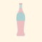 Illustration of cold drink bottle isolated