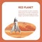 Illustration Colonization Red Planet Astronaut