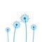 Illustration of concept dandelion. Vector