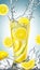 Illustration of a cool, delicious glass of pure lemonade