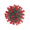 Illustration of a corona viruses, trigger of severe acute respiratory syndrome - 3d illustration