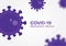 Illustration of Coronavirus in Vector purple Version for your graphic & Infographic