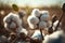 An illustration of a cotton plant that is ready to be harvested.