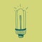 Illustration of creative lightbulb isolated