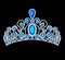 Illustration crown tiara women with glittering