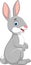 Illustration of Cute and adorable rabbit cartoon