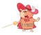 Illustration of a Cute Cat. King\'s Musketeer. Cartoon Character