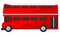 Illustration of a cute double decker bus