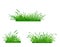 Illustration of cute grass set