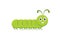 Illustration of cute Green Caterpillar