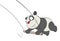 Illustration of a Cute Panda. Cartoon Character