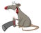 Illustration of a Cute Rat. Cartoon Character