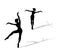 Illustration of dancers silhouettes