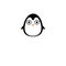 Illustration of dancing baby penguin