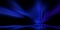 Illustration of a dark blue purple background with illuminated shapes with effects