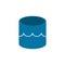 Illustration of data lake server icon