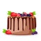 Illustration of a delicious cake , Baking, bakery shop, cooking