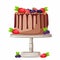 Illustration of a delicious cake , Baking, bakery shop, cooking