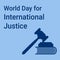 illustration design for International Justice Day