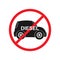 Illustration Diesel ban traffic sign is prohibiting to use vehicles