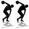 Illustration of discus thrower, vector draw