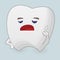 Illustration of displeased tooth