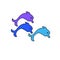 illustration dolphin animal sea water fish art silhouette