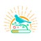 Illustration downloads singing bird