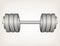 Illustration dumbbell weight