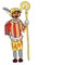 Illustration of the Dutch character Zwarte Piet