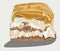 Illustration of Eclair with caramel topings