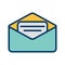 Illustration Email Icon For Personal And Commercial Use.