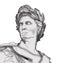 Illustration about the emperor of Ancient Rome, Julius Caesar