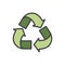 Illustration of environmental concept recycle