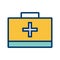 Illustration  First Aid Box Icon For Personal And Commercial Use.