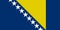 An illustration of the flag of Bosnia and Herzegovina
