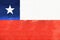 Illustration of the flag of Chile wall