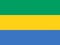 An illustration of the flag of Gabon with copy space