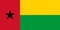 An illustration of the flag of Guinea-Bissau with copy space