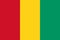 An illustration of the flag of Guinea with copy space