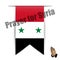 Illustration flag of hanging prayer for Syria