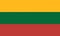 An illustration of the flag of Lithuania with copy space