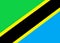 An illustration of the flag of the United Republic of Tanzania, merger of Tanganyika and Zanzibar, Africa