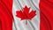 Illustration of a flying Canadian Flag