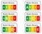 Illustration of food labeling using the Nutri-Score on white