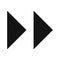 Illustration Forward Arrows Icon For Personal And Commercial Use.