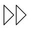 Illustration Forward Arrows Icon For Personal And Commercial Use.