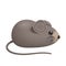 Illustration of a funny knitted mouse toy