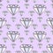 Illustration gems. Diamonds and diamonds on a purple background.